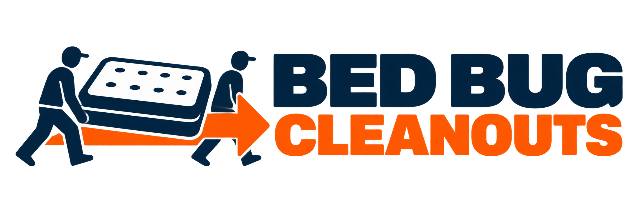 Bed Bug Cleanouts — two haulers carrying a mattress